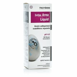 Frezyderm Intim Area Liquid Extra Mild pH4 200ml Υγρό Καθαρισμού της Ευαίσθητης Περιοχής