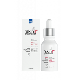 Intermed The Skin Pharmacist Αge Active Olive Polyphenols Serum 30ml Αντιοξειδωτικός Ορός για Ενίσχυση της Άμυνας της Επιδερμίδας