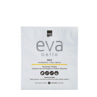 Intermed Eva Belle Gold Hydrogel Face Mask 1τμχ Μάσκα Προσώπου Για Λείανση Ρυτίδων & Βαθιά Ενυδάτωση