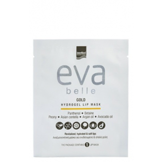 Ιntermed Eva Belle Gold Hydrogel Lip Mask 3gr Μάσκα Για Ενυδατωμένα & Απαλά Χείλη 