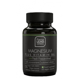 Pharmalead Black Range Μαγνήσιο Plus Βιταμίνη B6 για Ομαλή Λειτουργία Μυών & Νευρικού Συστήματος 60κάψουλες
