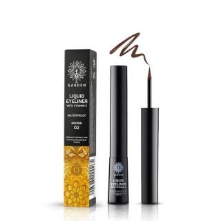 Garden Αδιάβροχο Υγρό Eyeliner με Βιταμίνη E Brown 02 4ml