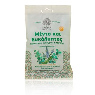 Garden Καραμέλες για το Λαιμό Μέντα & Ευκάλυπτος 60gr