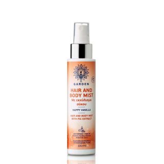 Garden Hair Mist Happy Vanilla 100ml Ενυδατικό Σπρέι Μαλλιών & Σώματος Mε Άρωμα Βανίλιας