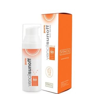 Vencil Sunoff Pure Cream SPF50 50ml Αντηλιακή Κρέμα προσώπου