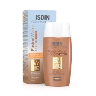 Isdin Fusion Water SPF50+ Color Bronze Αντηλιακό Προσώπου 50ml