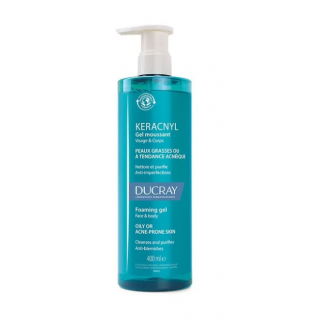 Ducray Keracnyl Gel Moussant 400ml Τζέλ Καθαρισμού Καθημερινής Χρήσης για Δέρμα με Τάση Ακμής