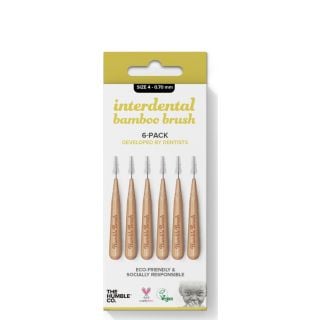 Humble Bamboo Interdental Brush Μεσοδόντια Βουρτσάκια Μέγεθος 4 0.7mm Κίτρινο 6τεμάχια