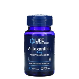 Life Extension Astaxanthin 4mg with Phospholipids 30μαλακές κάψουλες Ασταξανθίνη & Φωσφολιπίδια