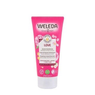 Weleda Love Aroma Shower Κρεμοντούς Χαλάρωσης με Τριαντάφυλλο Δαμασκού, Γιασεμί & Υλάνγκ Υλάνγκ 200ml 