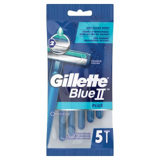 Gillette Blue II Plus Ξυραφάκια Μίας Χρήσης 5 Τεμάχια
