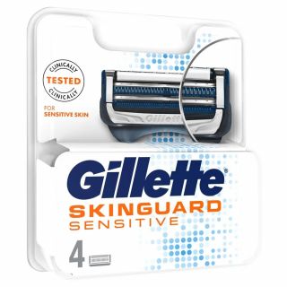 Gillette Skinguard Sensitive Ανταλλακτικά Ξυριστικής Μηχανής 4 Τεμάχια 