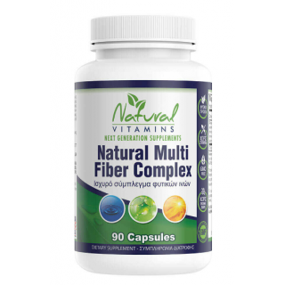 Natural Vitamins Multi Fiber Complex 90 Caps Σύμπλεγμα Φυτικών Ινών