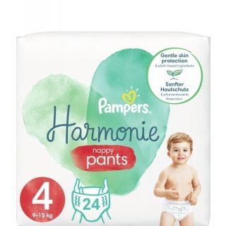 Pampers Harmonie Nappy Pants Πάνες-Βρακάκι No4 9-15kg 24τεμάχια