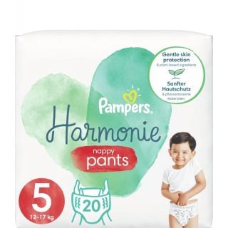 Pampers Harmonie Nappy Pants Πάνες-Βρακάκι No5 12-17kg 20τεμάχια