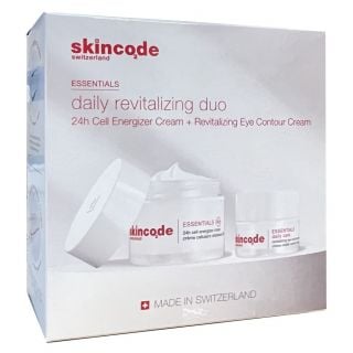 Skincode Promo Daily Revitalizing Duo 24h Cell Energizer Cream, 50ml 24ωρη Αναπλαστική Και Ενυδατική Κρέμα & Revitalizing Eye Contour Cream, 15ml Αναζωογονητική Κρέμα Ματιων