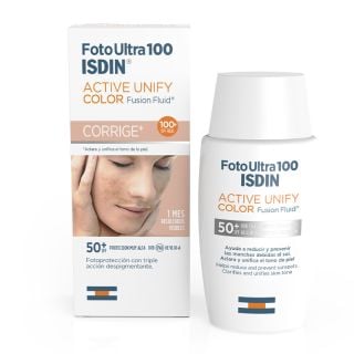 Isdin Foto Ultra 100 Active Unify Color Fusion Fluid Color Αντηλιακό Προσώπου SPF50+
