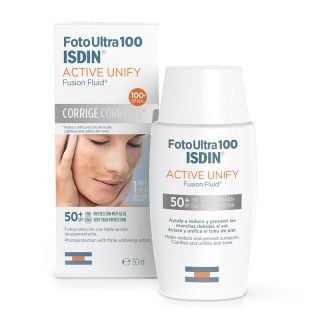 Isdin Foto Ultra 100 Active Unify Fusion Fluid Αντηλιακό Προσώπου SPF50+