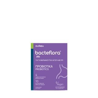 Olonea BacteFlora PPI Προβιοτικό για Συμπλήρωση & Εξισορρόπηση Μικροβιακής Χλωρίδας Εντέρου 10κάψουλες
