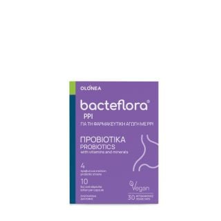 Olonea BacteFlora PPI Προβιοτικό για Συμπλήρωση & Εξισορρόπηση Μικροβιακής Χλωρίδας Εντέρου 30κάψουλες