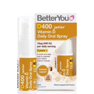 BetterYou Vitamin D400 Junior Daily Oral Spray 15ml Παιδικό Συμπλήρωμα Διατροφής Βιταμίνης D Στοματικο Σπρέι