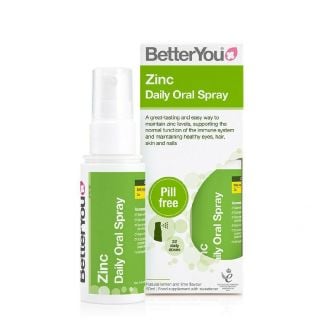 BetterYou Zinc Daily Oral Spray 50ml Υπογλώσσιο Σπρέι Με Ψευδάργυρο Και Γεύση Λεμόνι & Μοσχολέμονο