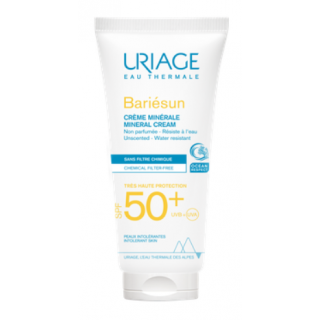 Uriage Bariesun Creme Minerale SPF50+ 100ml Αντιηλιακή Προσώπου & Σώματος για Δυσανεκτικό Δέρμα