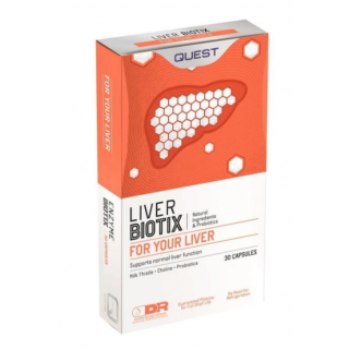 Quest Liverbiotix 30 Caps Καλή Λειτουργία Ήπατος