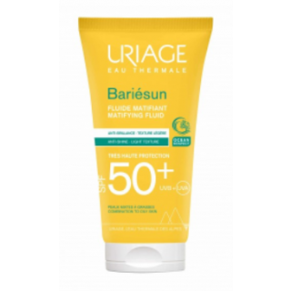 Uriage Bariesun Mat Fluid SPF50+ 50ml Αντιηλιακή Προσώπου για Μικτό - Λιπαρό Δέρμα
