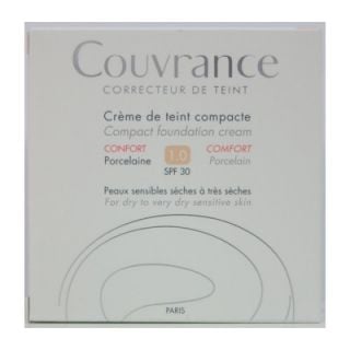 Avene Couvrance Creme de Teint Compacte Confort SPF30 10gr 1.0 Porcelaine Make-up