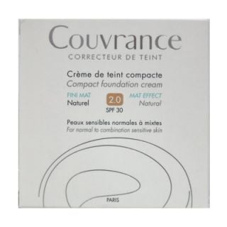 Avene Couvrance Creme de Teint Compacte FINI MAT SPF30 10gr 2.0 Naturel Make-up