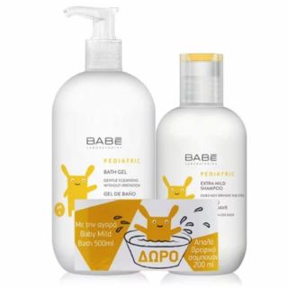 Babe Pediatric Bath Gel 500ml + Extra Mild Shampoo 200ml