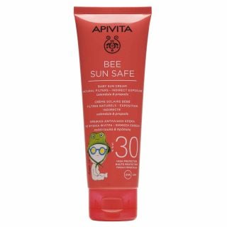 Apivita Bee Sun Safe Baby Sun Cream Natural Filters-Indirect Exposure Spf30 100ml Βρεφική Αντηλιακή Κρέμα με Φυσικά Φίλτρα - Έμμεση Έκθεση