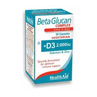 Health Aid Beta Glucan Complex  30 Caps Ανοσοποιητικό