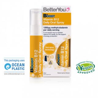 BetterYou Boost B12 Daily Oral Spray 25ml 1200mg Υπογλώσσιο spray βιταμίνης Β12 25ml (160 ψεκασμοί)