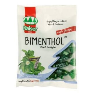 Kaiser Bimenthol 60gr Καραμέλες με Μέντα και Ευκάλυπτο για το Λαιμό