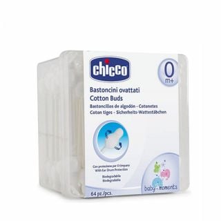 Chicco Cotton Buds with Protection 64