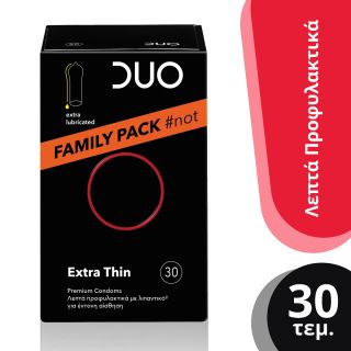 Duo Extra Thin 30τμχ Πολύ Λεπτά Προφυλακτικά με Λιπαντικό