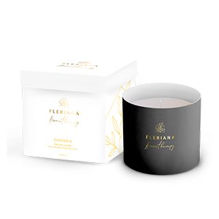 Fleriana Aromatherapy - Euphoria Natural Candle 235ml Φυσικό Κερί Χώρου με Υπέροχο Άρωμα