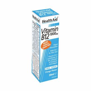 Health Aid Vitamin B12 1000μg Oral Spray Πορτοκάλι 20ml 