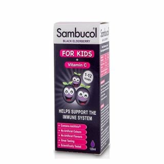 Higher Nature Sambucol Black Elderberry For Kids with Vitamin C 120ml