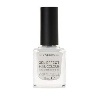 Korres Gel Effect Nail Colour, 02 Porcelain White 11ml