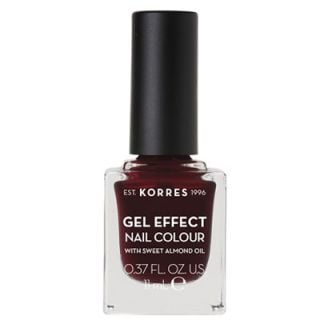 Korres Gel Effect Nail Colour 57 Burgundy Red 11ml