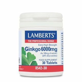 Lamberts Ginkgo Biloba 6000mg 30 Tabs