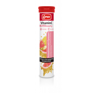 Lanes Vitamin C 500mg Plus Beauty 20 Αναβράζοντα Δισκία