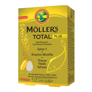 Moller's Total Plus Cod Liver Oil 28caps & 28tabs