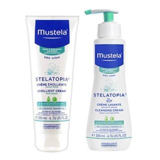 Mustela Stelatopia Creme Emolliente 200ml + Mustela Stelatopia Creme Lavante 200ml