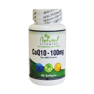 Natural Vitamins CoQ10 100mg 60 Softgels