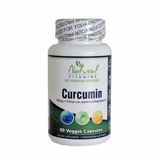 Natural Vitamins Curcumin 750mg 60 VCaps