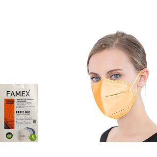 Famex FFP2 Πορτοκαλί 10τμχ Μάσκα Προστασίας